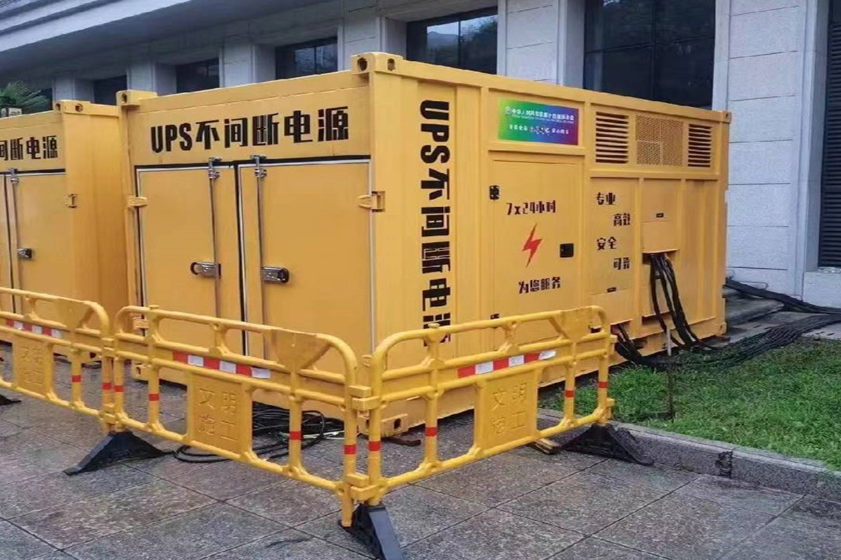 蚌埠发电机租赁施工现场